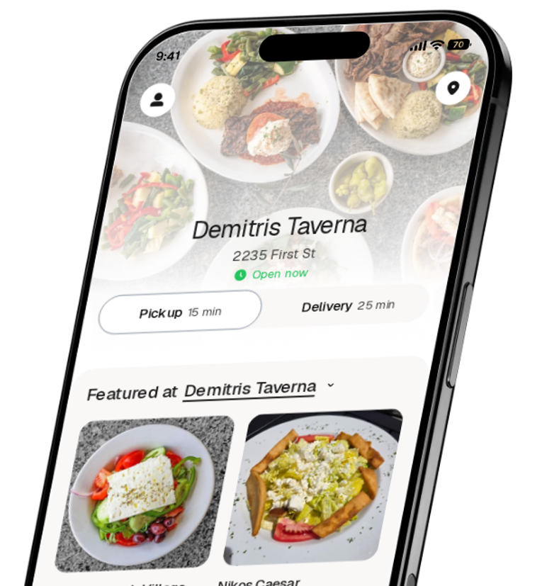 Demitris Taverna app preview