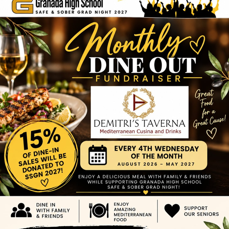 Granada HS Safe & Sober Grad Night 2027 Fundraiser
