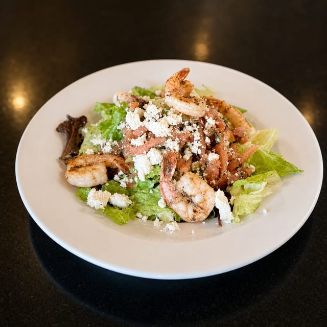 Charbroiled Prawns Salad.