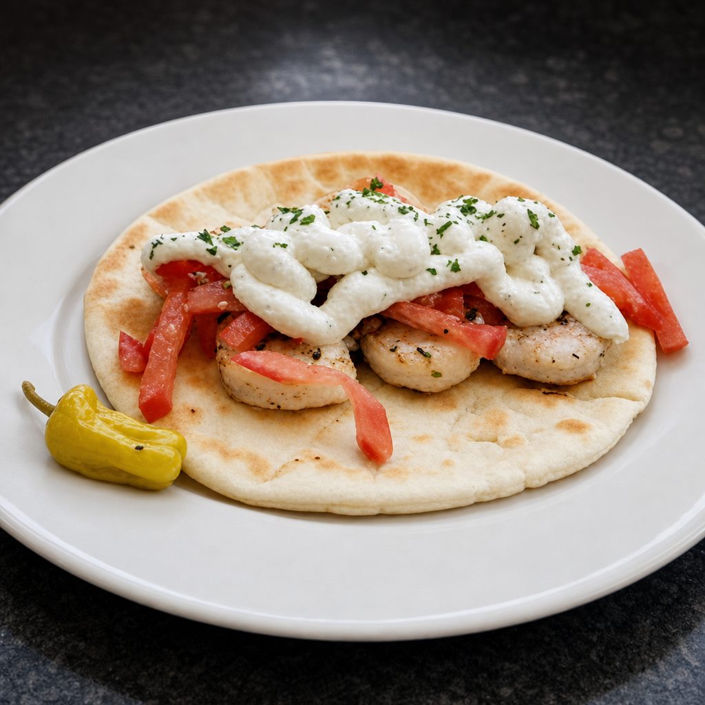 Prawns Pita.