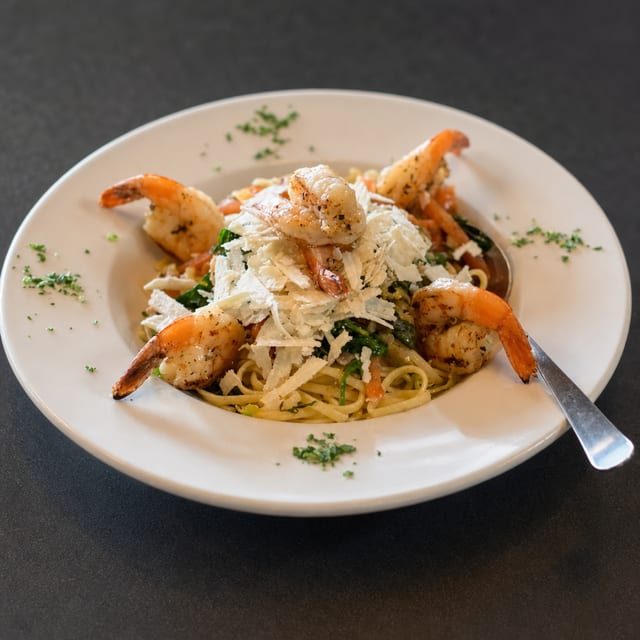 Prawns Florentine.