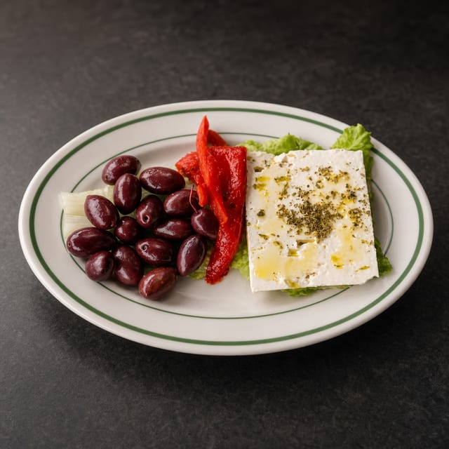Feta Cheese & Olives.