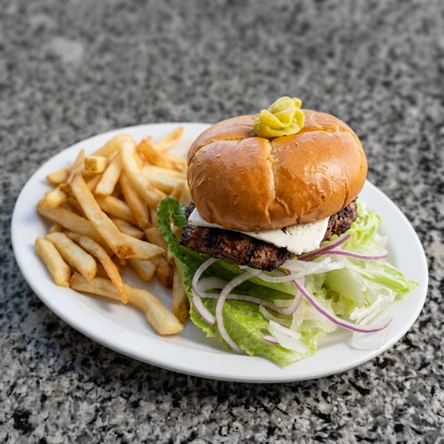 Mediterranean Burger.