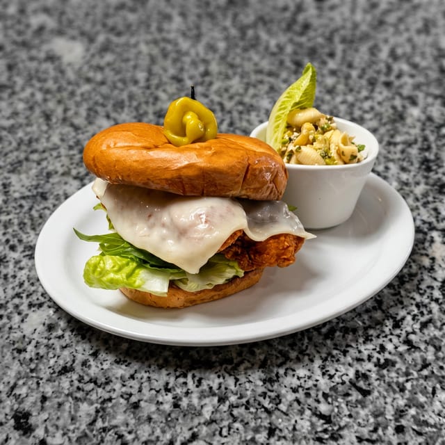 Crispy Chicken Mozzerella Melt.