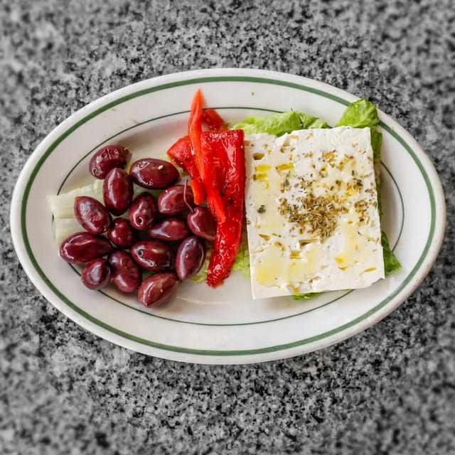 Feta Cheese & Olives.