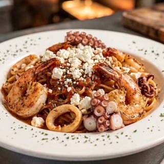 Mediterranean Seafood Pasta